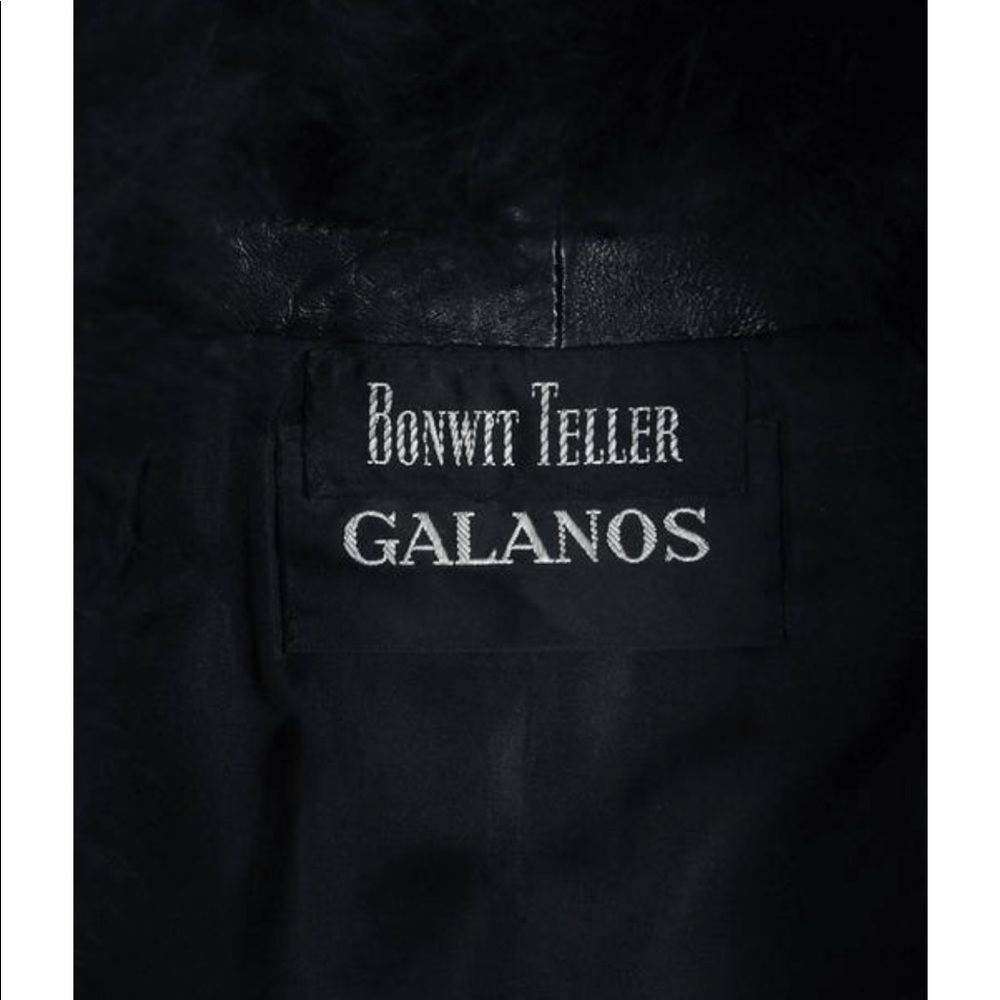 1970's Galanos Vintage Black Fox Fur